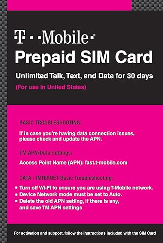 Miniatura 3 de T-Mobile Tarjeta SIM prepagada ilimitada de llamadas, mensajes de texto y datos en Estados Unidos durante 20 días