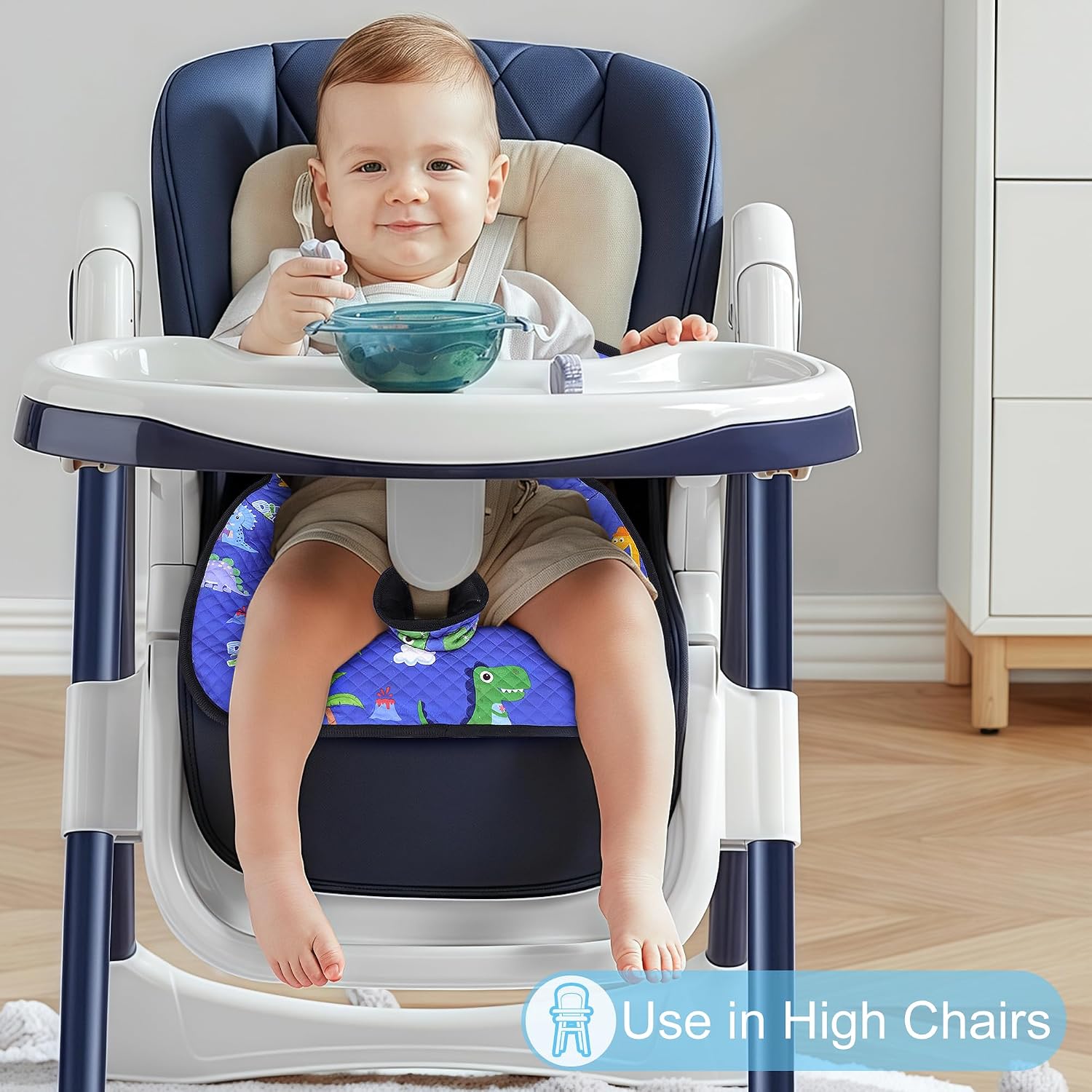 2 Pack Car Seat Protector for Potty Training, Waterproof Piddle Pad with 360° Leak-Proof & Non-Slip Backing, Portable Seat Cover for Toddler, Fits Car Seats Strollers High Chairs(Blue, 2PC)