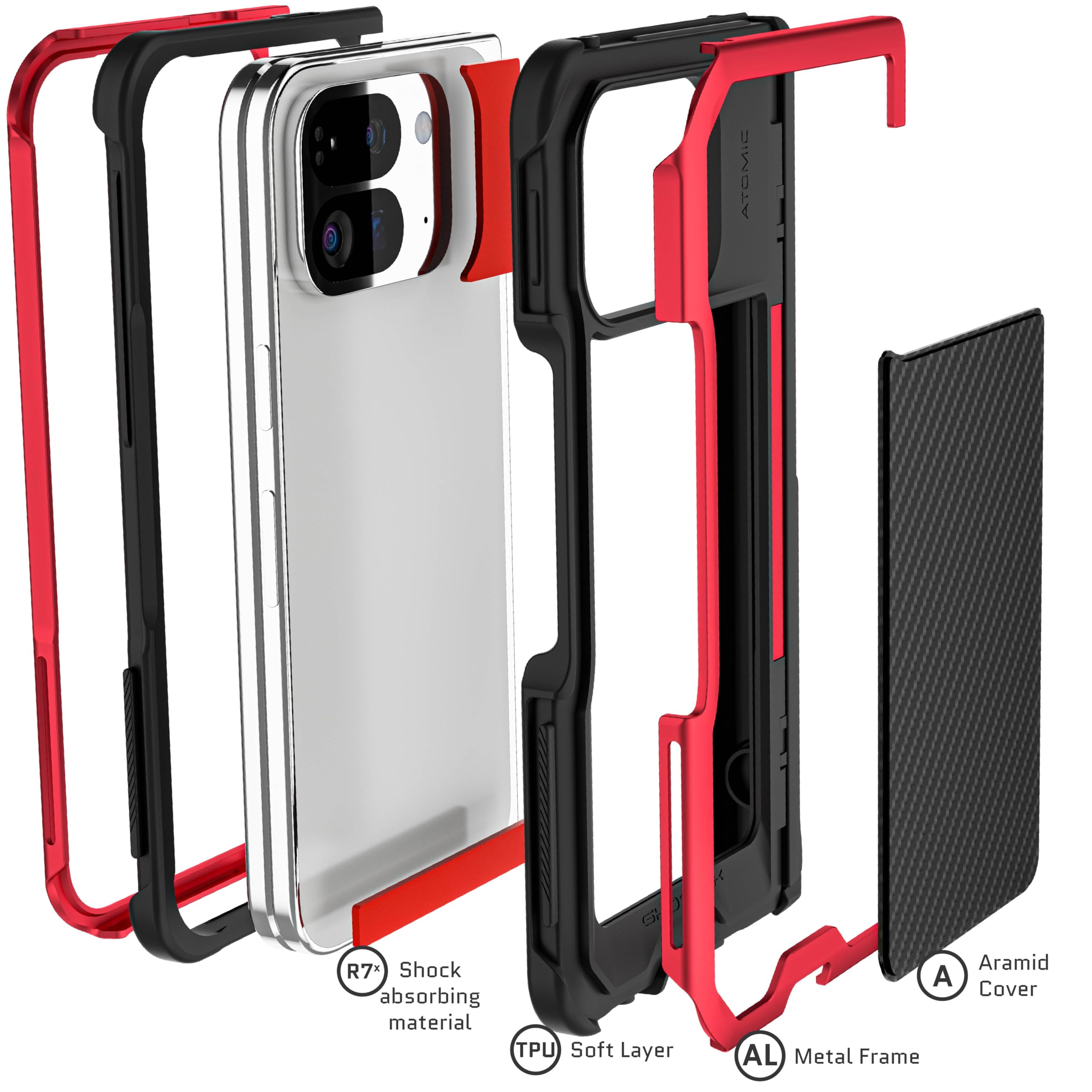 Amazon.com: Ghostek Atomic Slim Pixel 9 Pro Fold Case with
