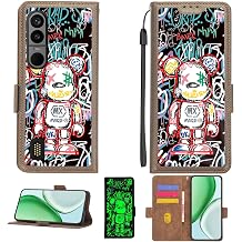 Case Compatible for Bittium Tough Mobile 3 Phone Case Flip Cover [with Tempered Glass Screen Protector][RFID Blocking][Luminous Effect] PTZ-MXX
