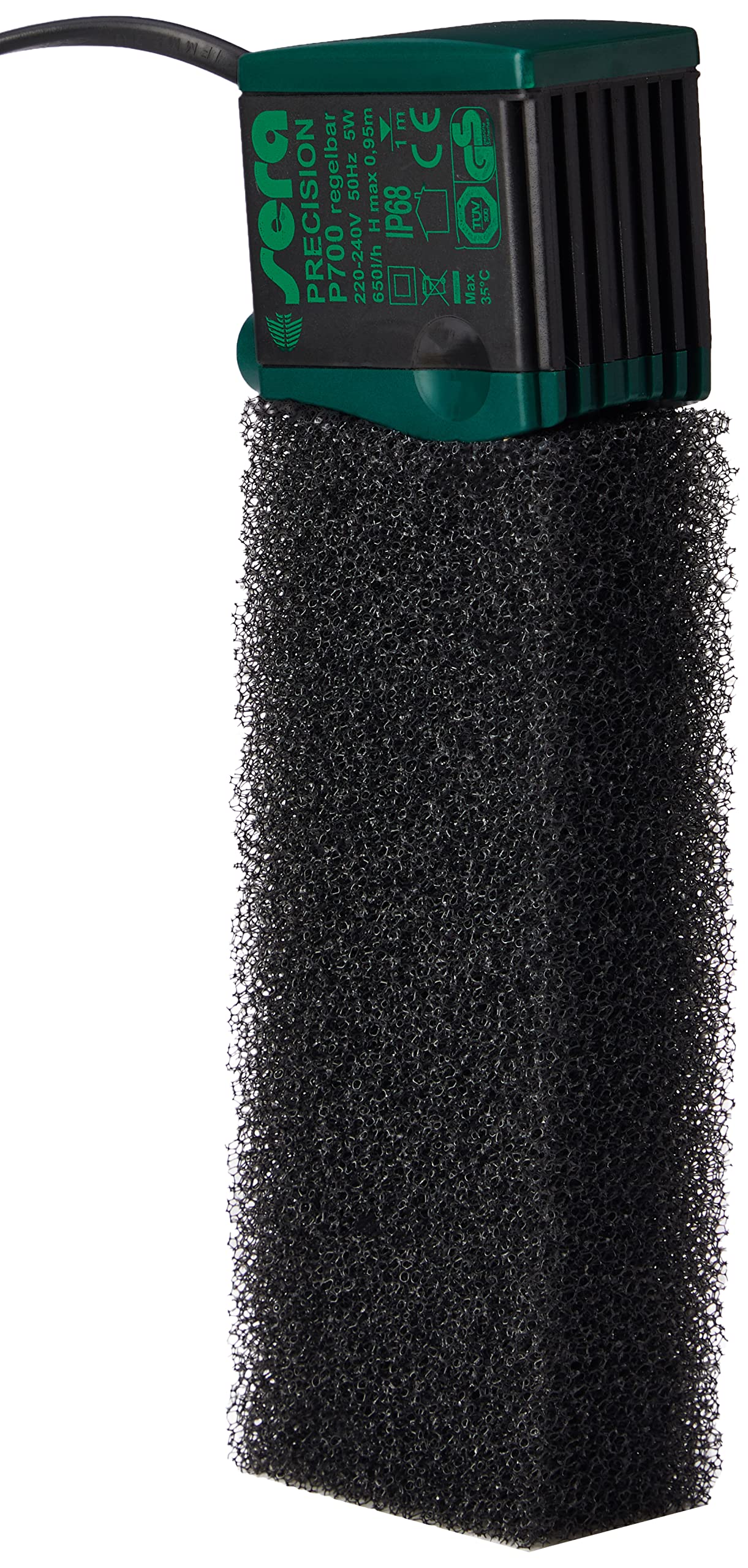 sera 6825 Filtro Interno F 700 Regolabile (650 l/h con 5 Watt per acquari Fino a 150 l)