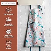 Vista 594 de Maison d' Hermine Delantal 100% de algodón para mujeres con bolsillo de cocina delantal de chef para hombres, decoración de Pascua