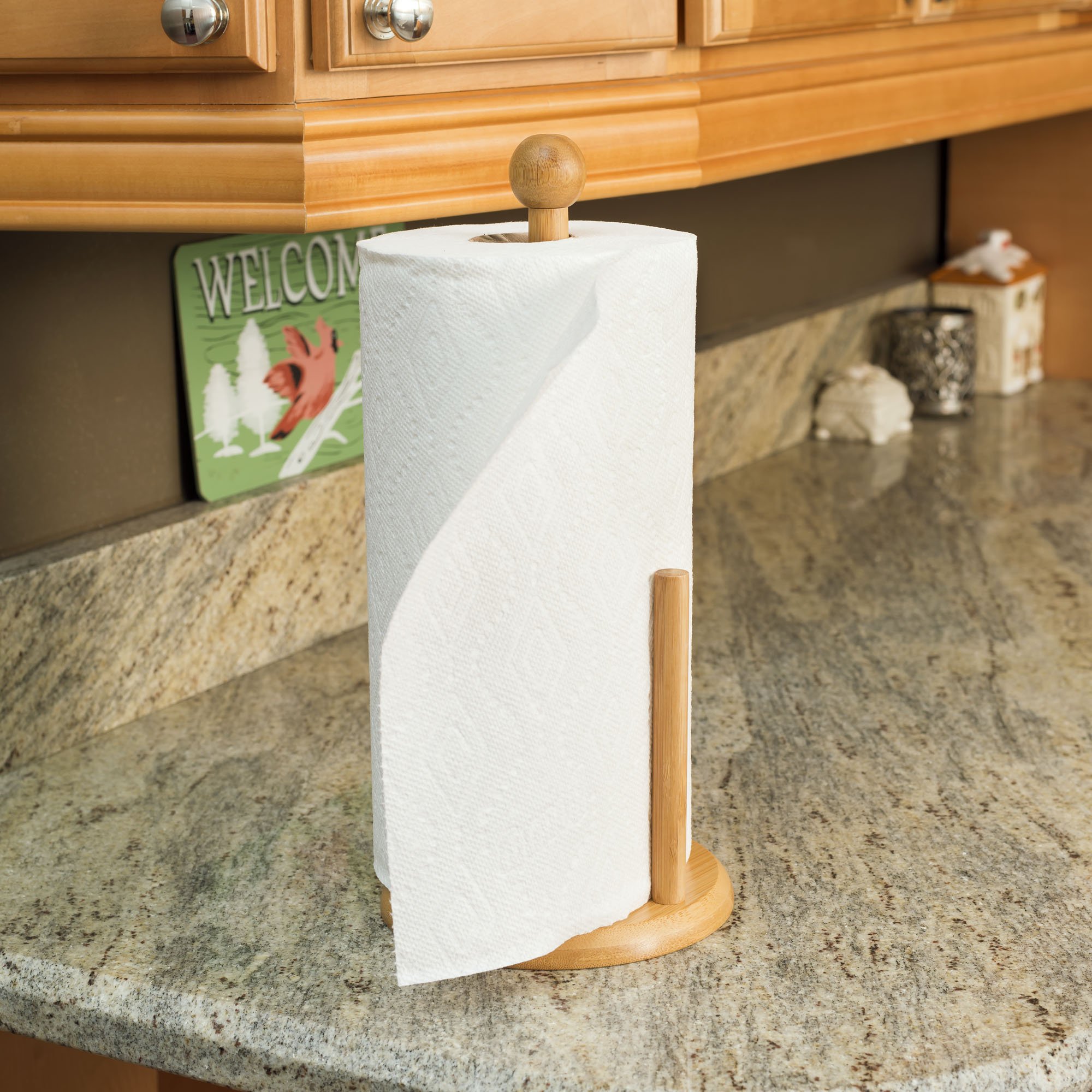 Home Basics Easy Tear Off Paper Towel Holder - Brown : Amazon.de 