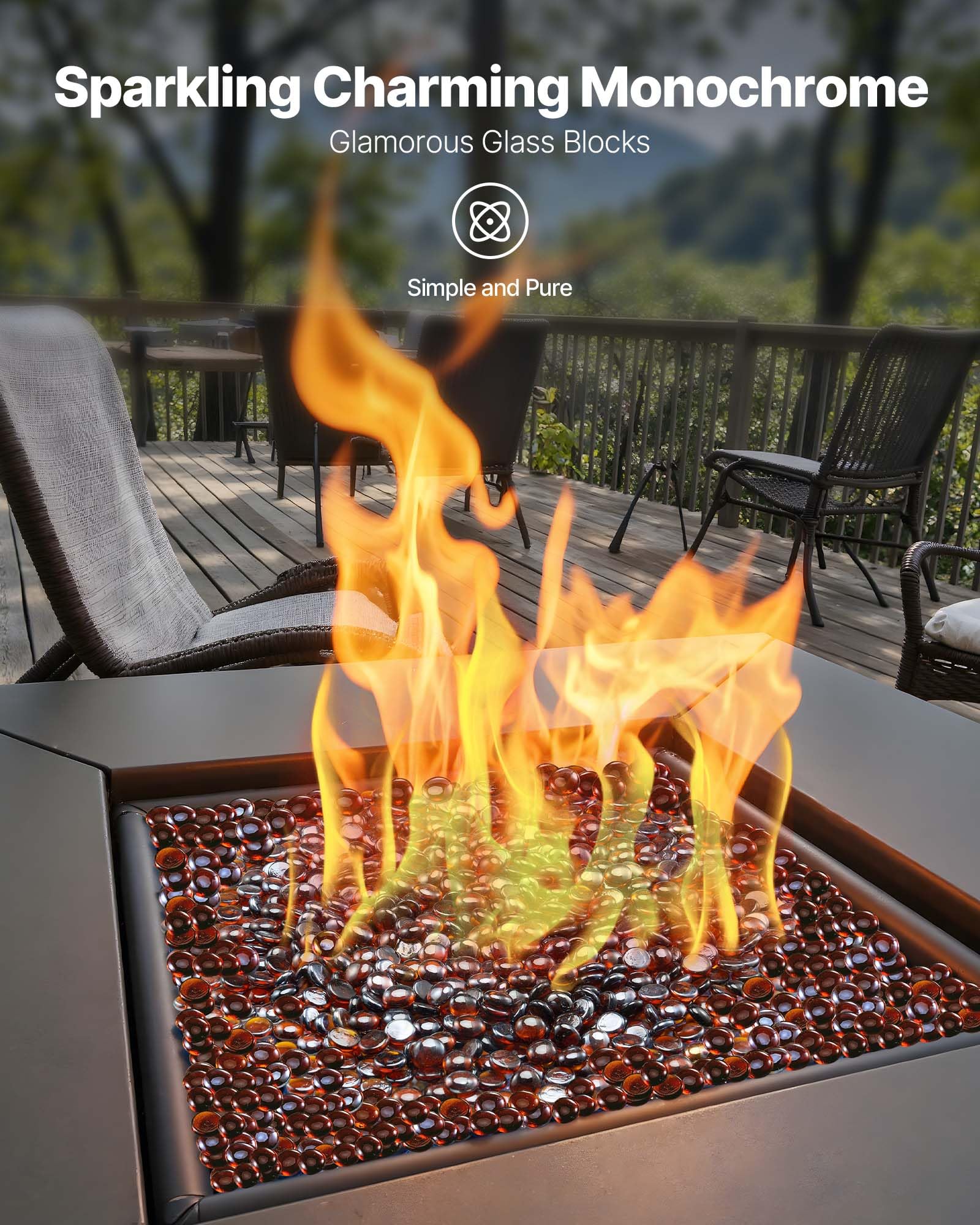 VEVOR Fire Glass - Sparkle Your Fire Pit! -2