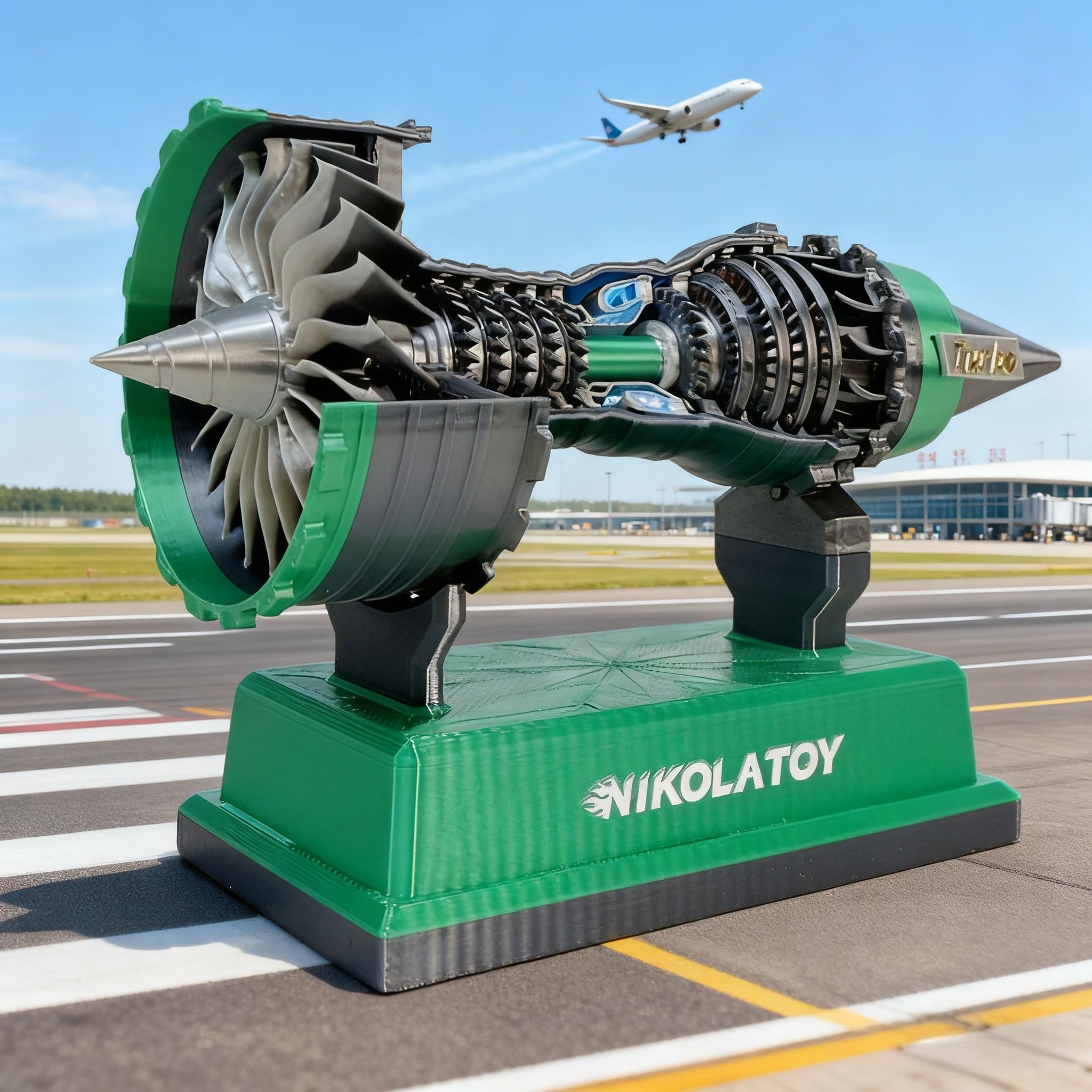 TR900 Super Turbofan Engine Model Kit 12 cm jouet moteur électrique avec piles AAA compatible rouge bleu vert jaune