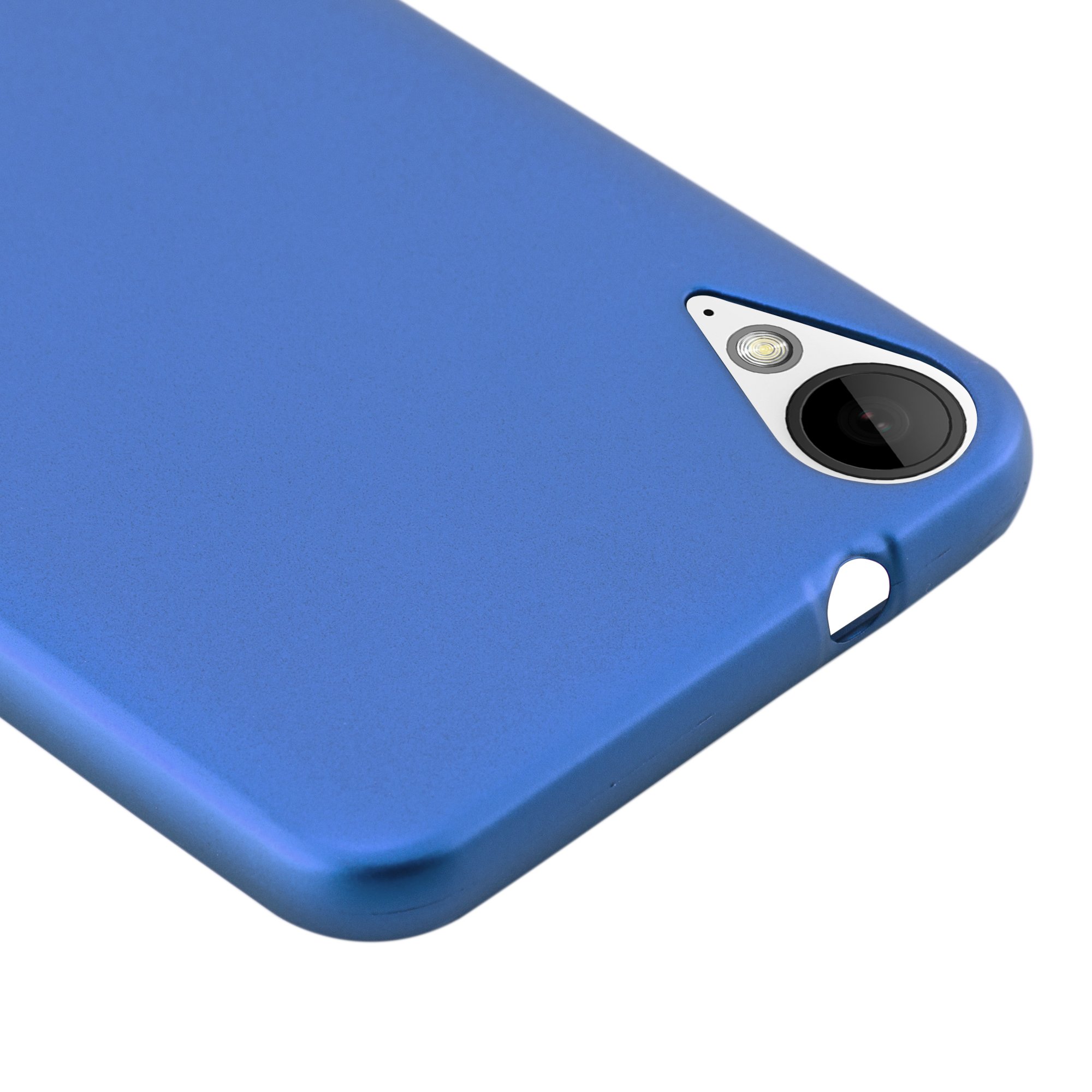 Cadorabo Cover Morbida Per HTC 10 / Desire 825 - Azzurro Metallizzato, Silicone TPU Sottile 1,2 Mm, Antiurto, Bordo Rialzato