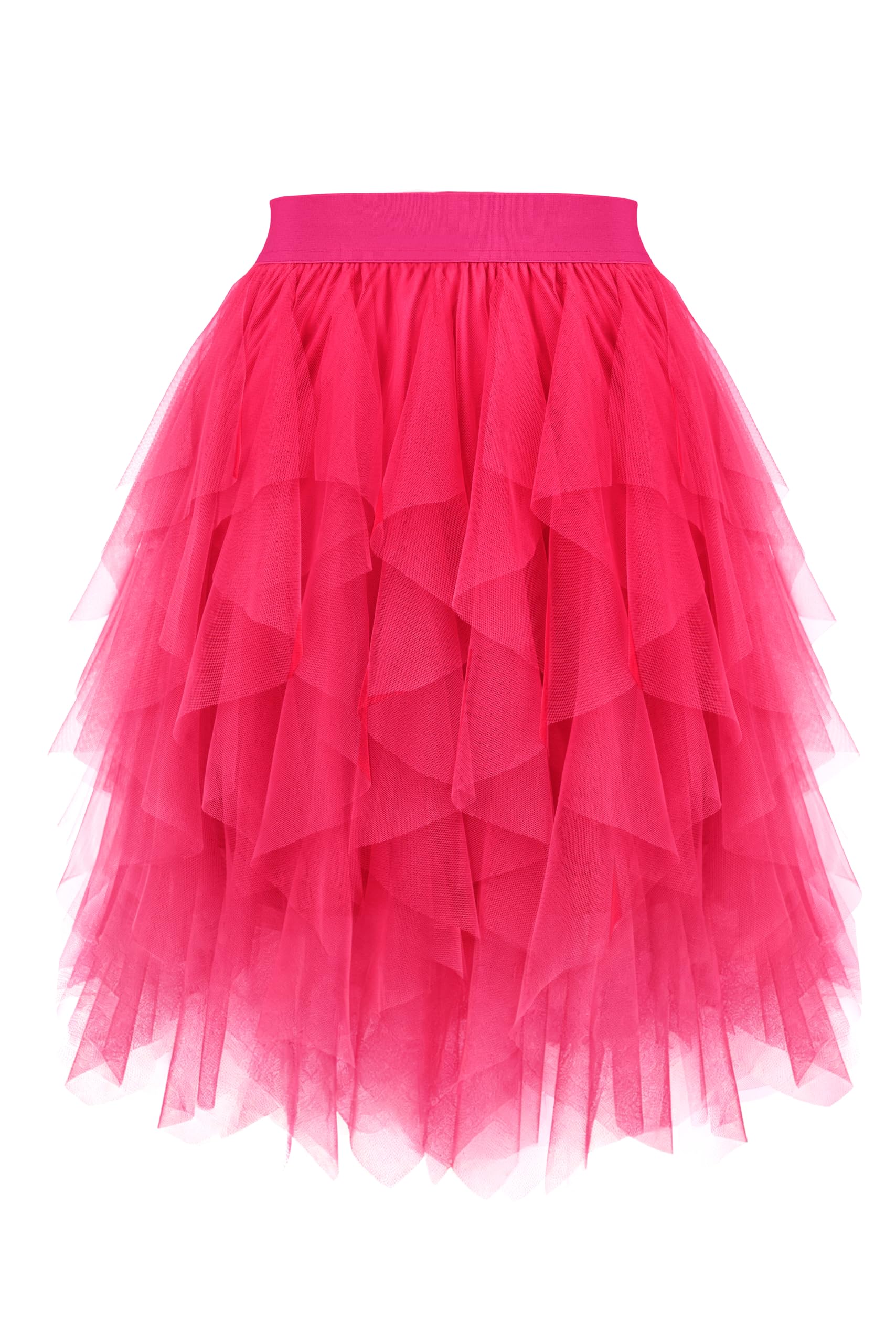 Dressever Damen Tüllrock A-Linie Feenrock Tüll Ballett Tutu Röcke Freizeitrock Karneval Party Rock