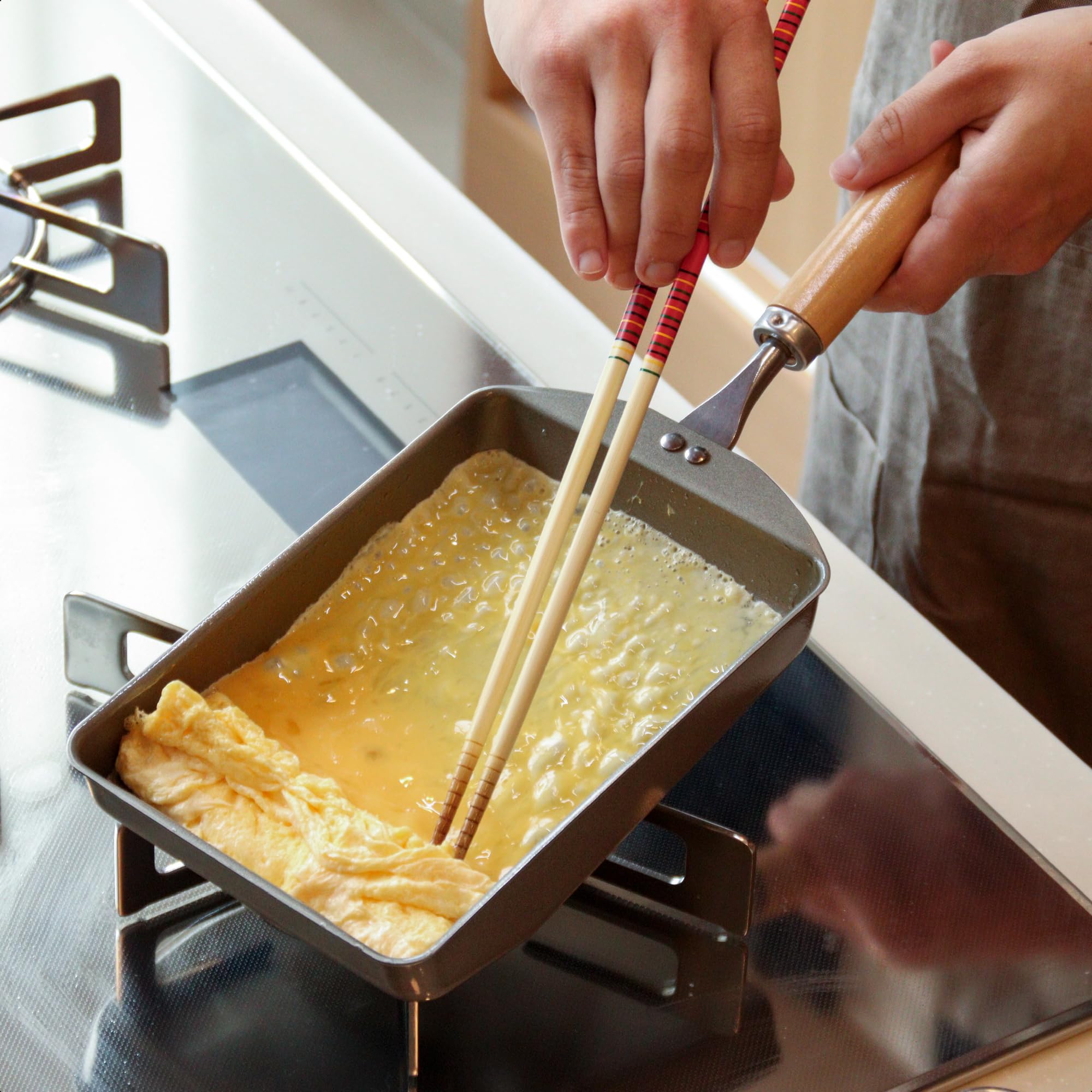 【燕三条製】TETSUNAGI（テツナギ）鉄製 玉子焼き器 卵焼き フライパン…