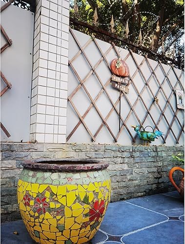 Miniatura 3 de Azulejos de cerámica azul claro mosaico para manualidades, coloridos tamaños grandes en forma de mosaico suministros para baño, maceta, mesas al