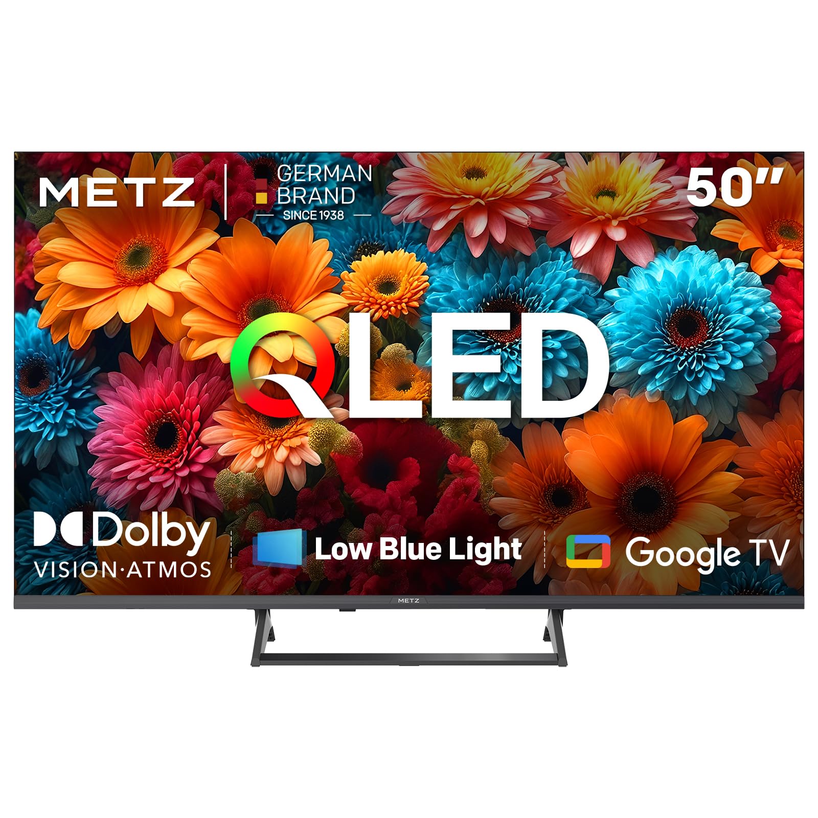 metz qled tv 50 pollici smart google 4k