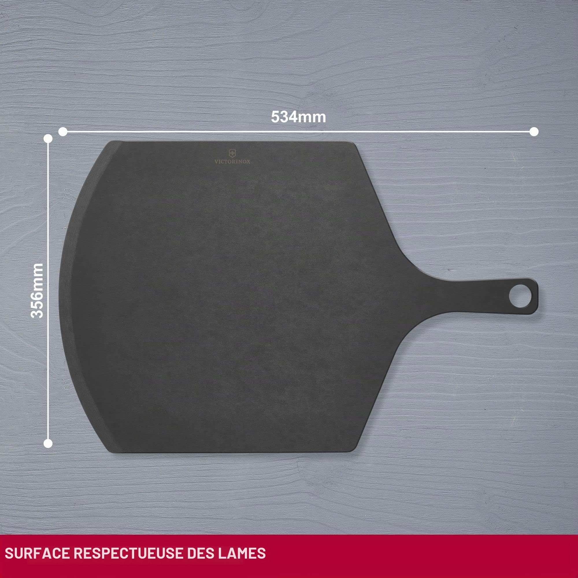 Victorinox Pelle à Pizza et Planche à Découper 53.4x35.6 cm, Noir