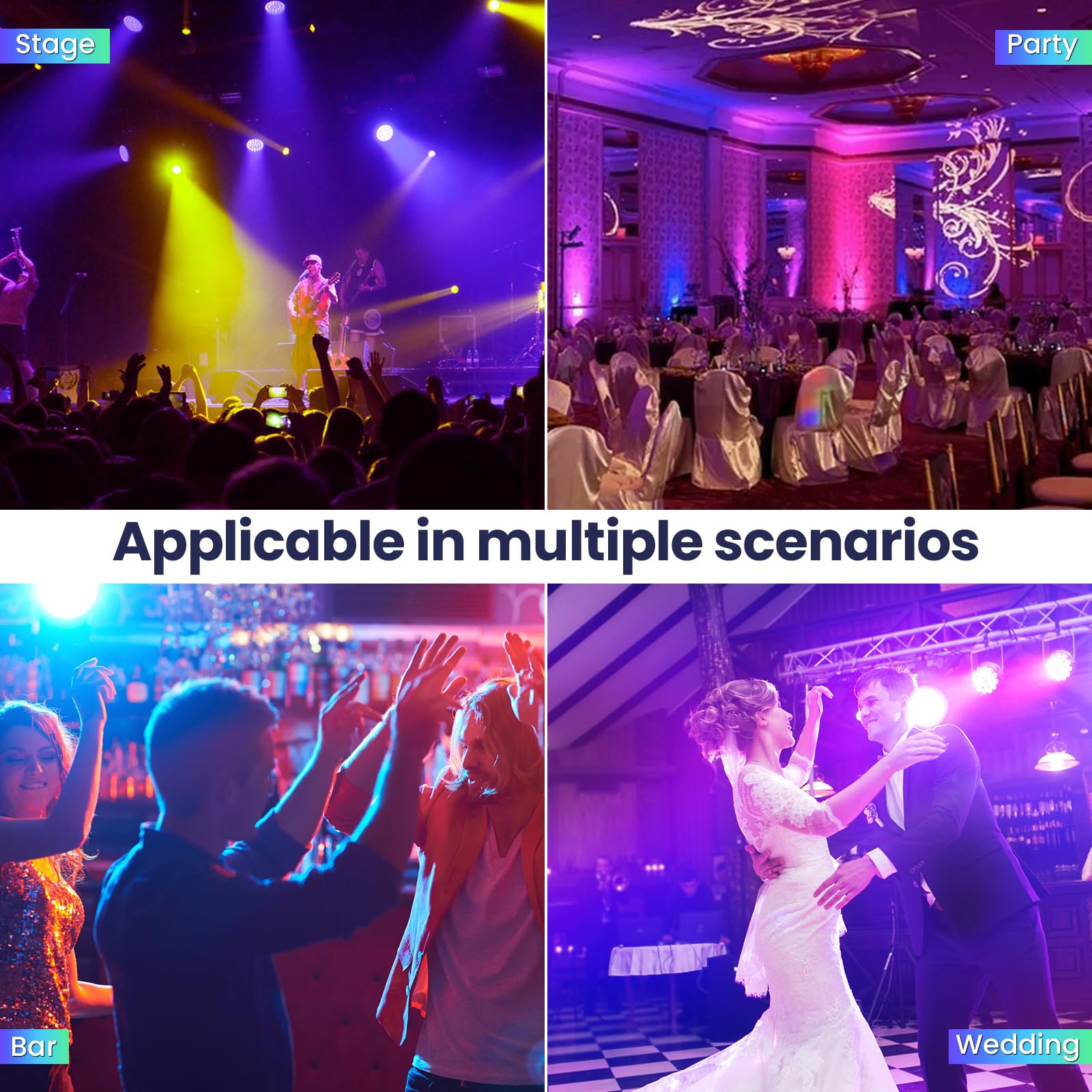 Amazon.co.jp: 北斗七星 LED ステージライト パーライト 18×18W RGB+