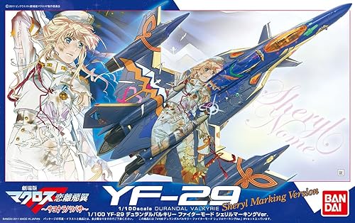 Miniatura 3 de 1/100 Escala Macross Frontier YF-29 Durandal Valkyrie Unit Fighter Mode Sheryl Kit de construcción