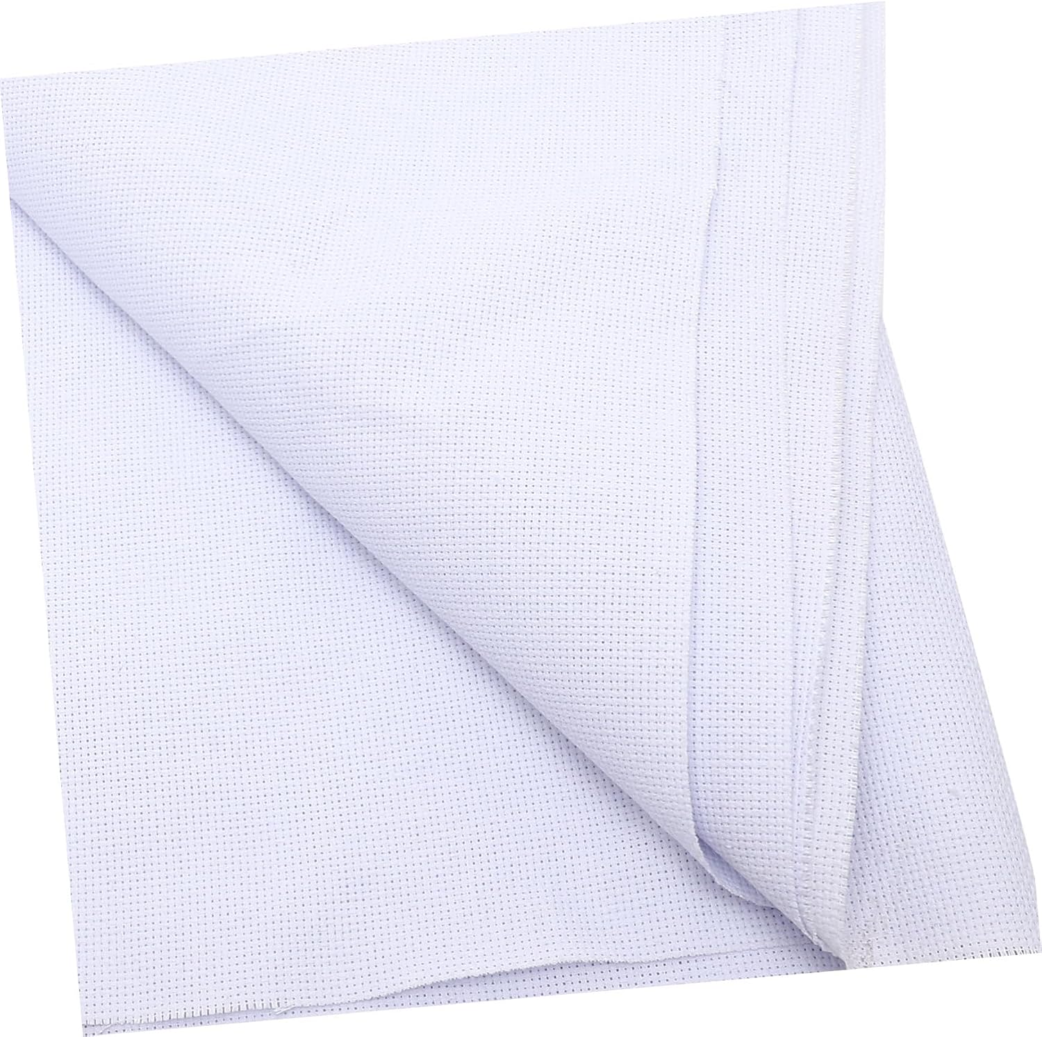SHINEOFI Organic Cotton Cross-Stitch Cloth DIY Needlework Fabric for Embroidery Sewing Lightweight and Compact Solid Color Textile for Wedding Party Home Decor for Beginners and