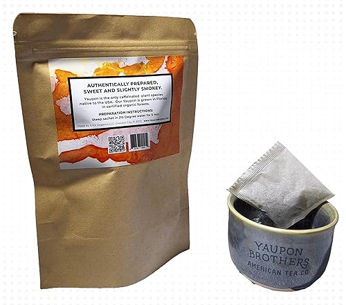 Vista 10 de Yaupon Brothers Té Chai Yaupon – 16 bolsas de té Yaupon Chai ecológicas hechas a partir de ingredientes de té Chai orgánico y té de hojas sueltas