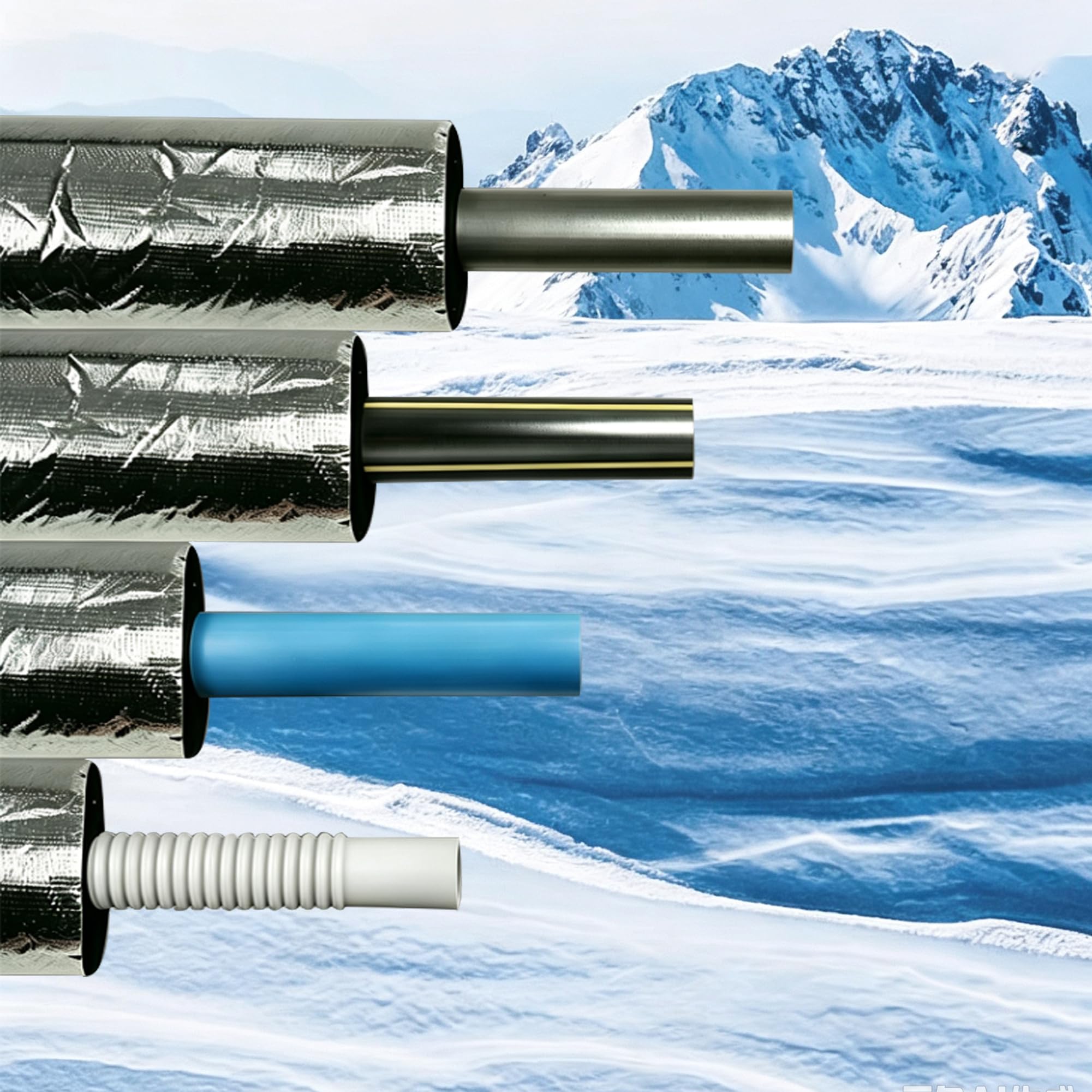 Tubi in Schiuma Isolante Manicotto per Tubo Isolante Antigelo per Esterni