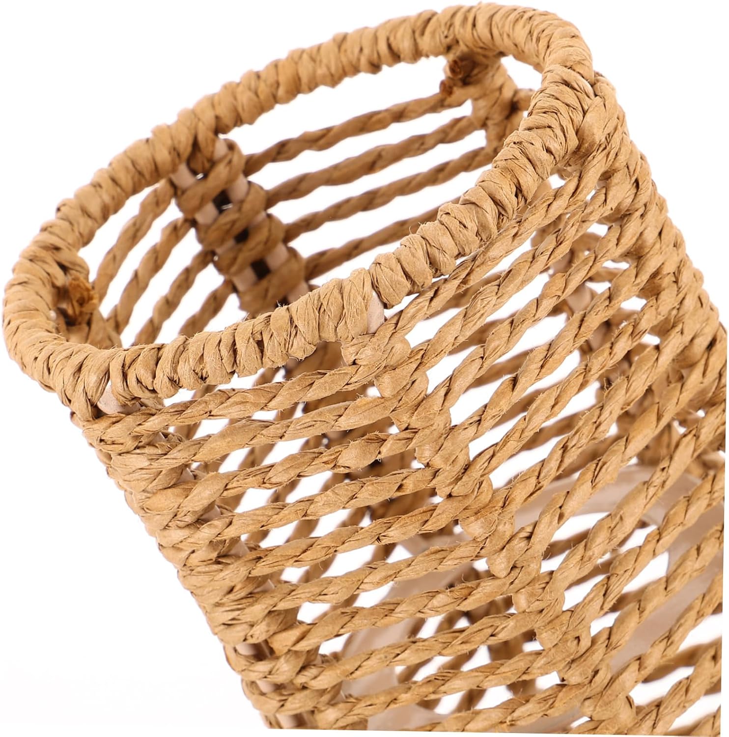 POPETPOP Bohemian Ceiling Lamp Shade Vintage Hanging Light Cover Rope Lampshade for Home