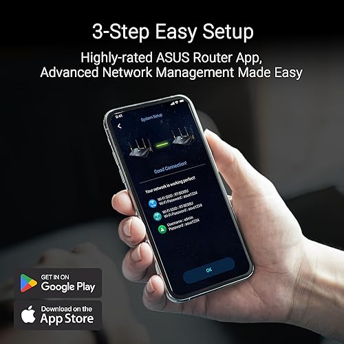 Miniatura 10 de ASUS RT-BE88U Router de rendimiento extensible AiMesh WiFi 7 de doble banda, 4K-QAM, MLO, puertos duales 10G, SFP+, 4 puertos 2.5G, 4 puertos 1G,