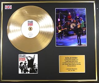 The Rolling Stones/CD Disco de Oro/grabadora y Foto Edition/COA/Shine A Light Marrón coloración del Cabello