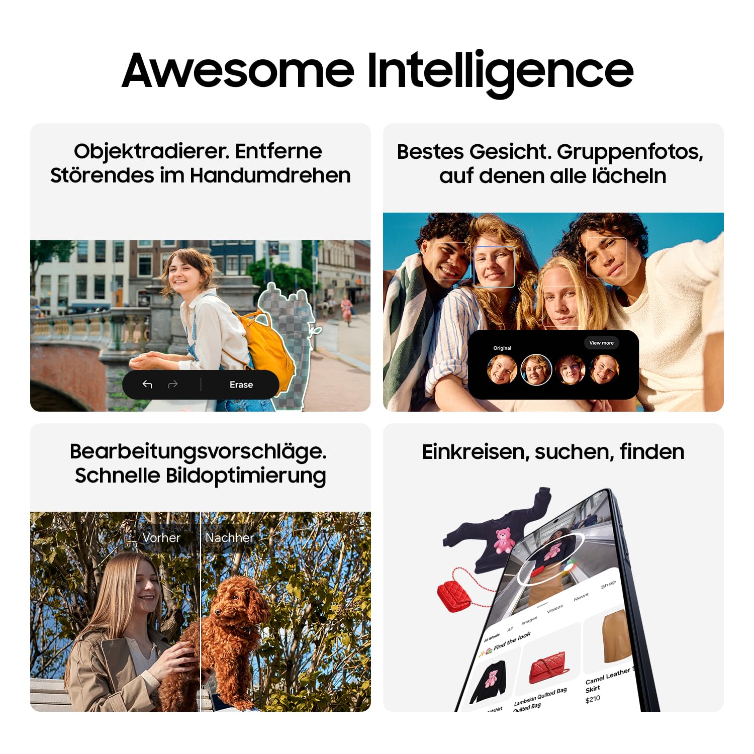 Samsung Galaxy A57 5G, Schlankes AI-Smartphone, Awesome Intelligence, 128 GB Speicherplatz, 50 MP Weitwinkel-Kamera, Bis zu 2 Tage Akkulaufzeit, IP68, Awesome Navy, 2,5 Jahre Herstellergarantie