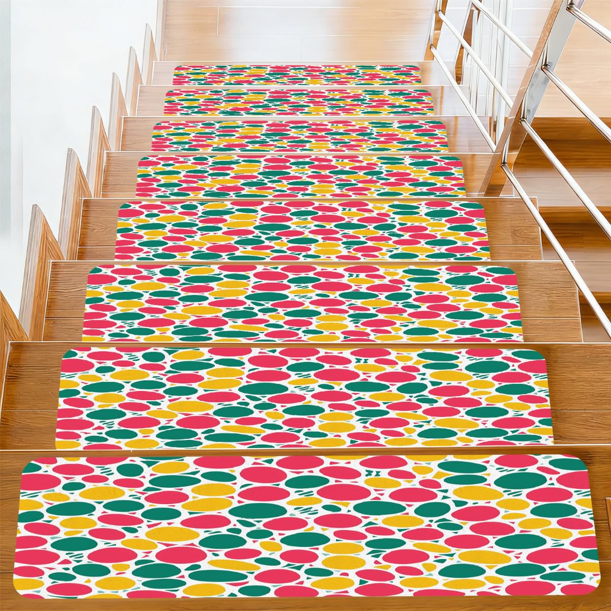 Alfombrillas antideslizantes para peldaños de escalera decorativas para una Pascua segura