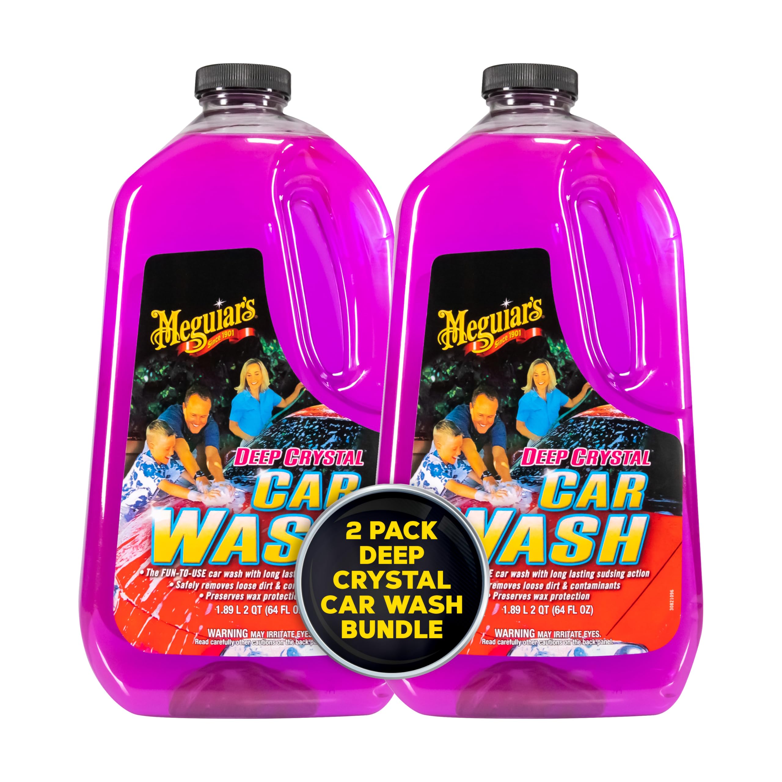 Meguiar's G10464 Deep Crystal Car Wash - 64 oz. (Pack of 2)