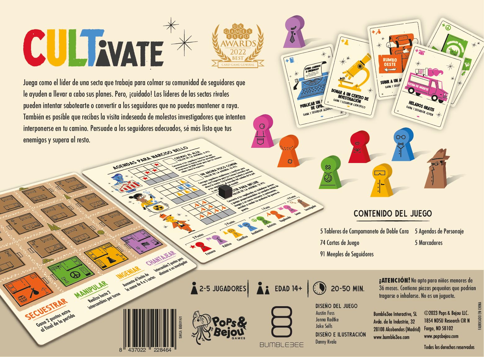 Bumble3ee Interactive Cultivate (Juego de Mesa)