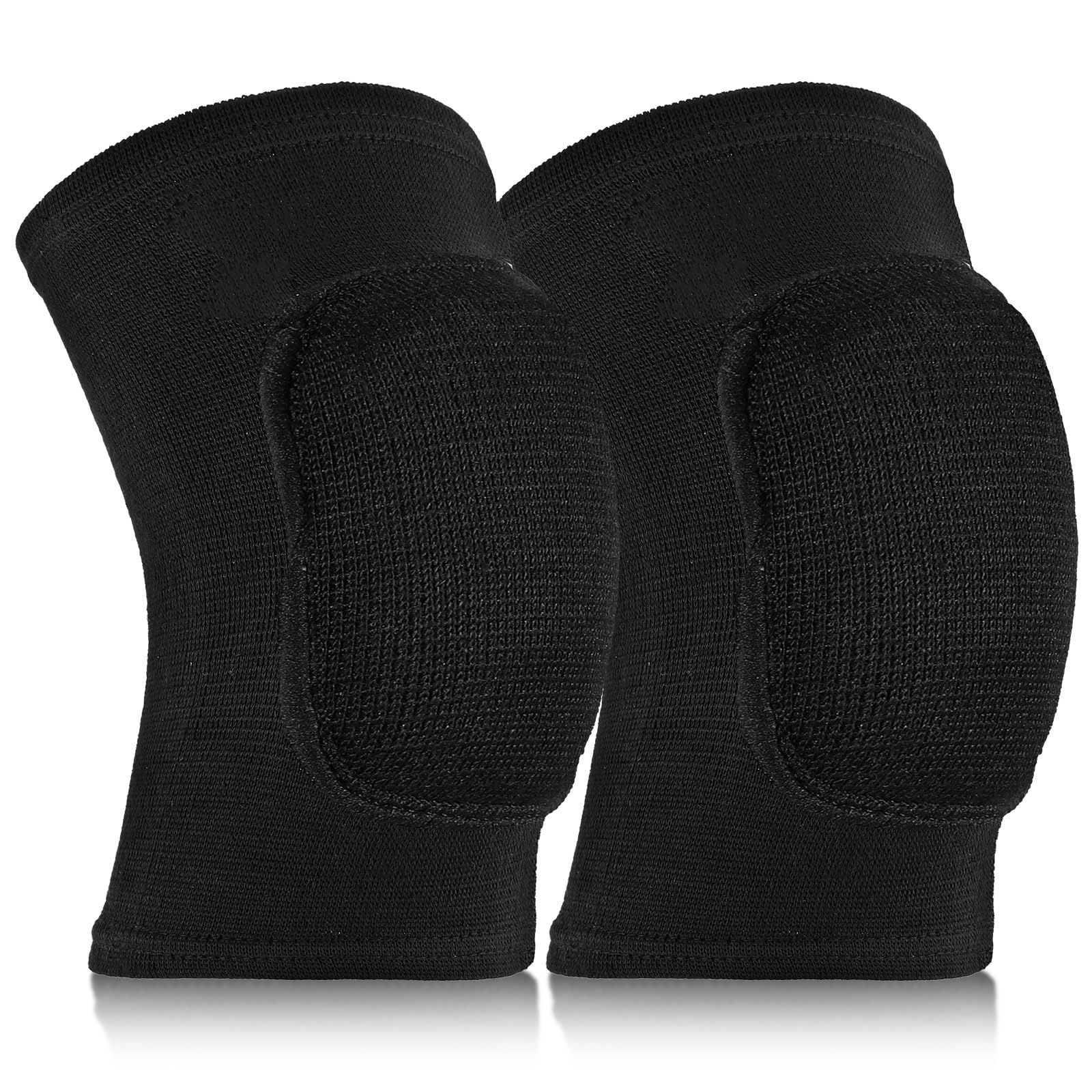 Elbow Pads with Thicken Sponge Pad 1 Pair Breathable Volleyball Elbow Pads Black Elbow Wraps Arm Brace Elbow Protector Strap Support Fitness Arm