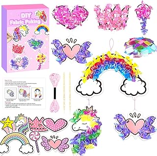 Poke-in Craft and Art Kit- Magical Dream Decor,Arts and Crafts,DIY Craft Kits,Mess-Free Fun for Kids,Art Activity Birthday Gift Ideas for Children,Toys for Girls and Boys Ages 4 5 6 7 8 9+