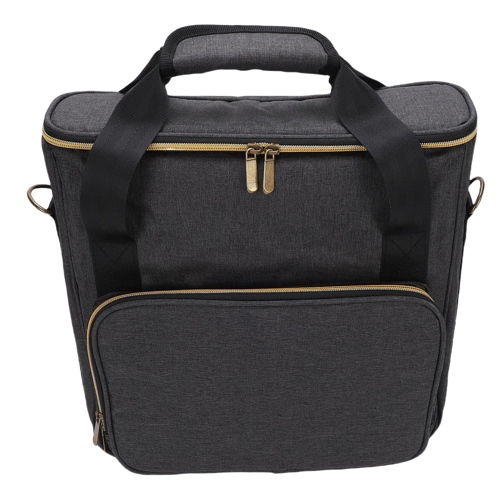 Tissting Borsa Porta Dischi con Cuscinetto Interno per 10 Dischi 7/10/12 Pollici - Custodia Trasporto Viaggio per DJ, Performance, Fiere, Viaggi, Organizzazione Vinile