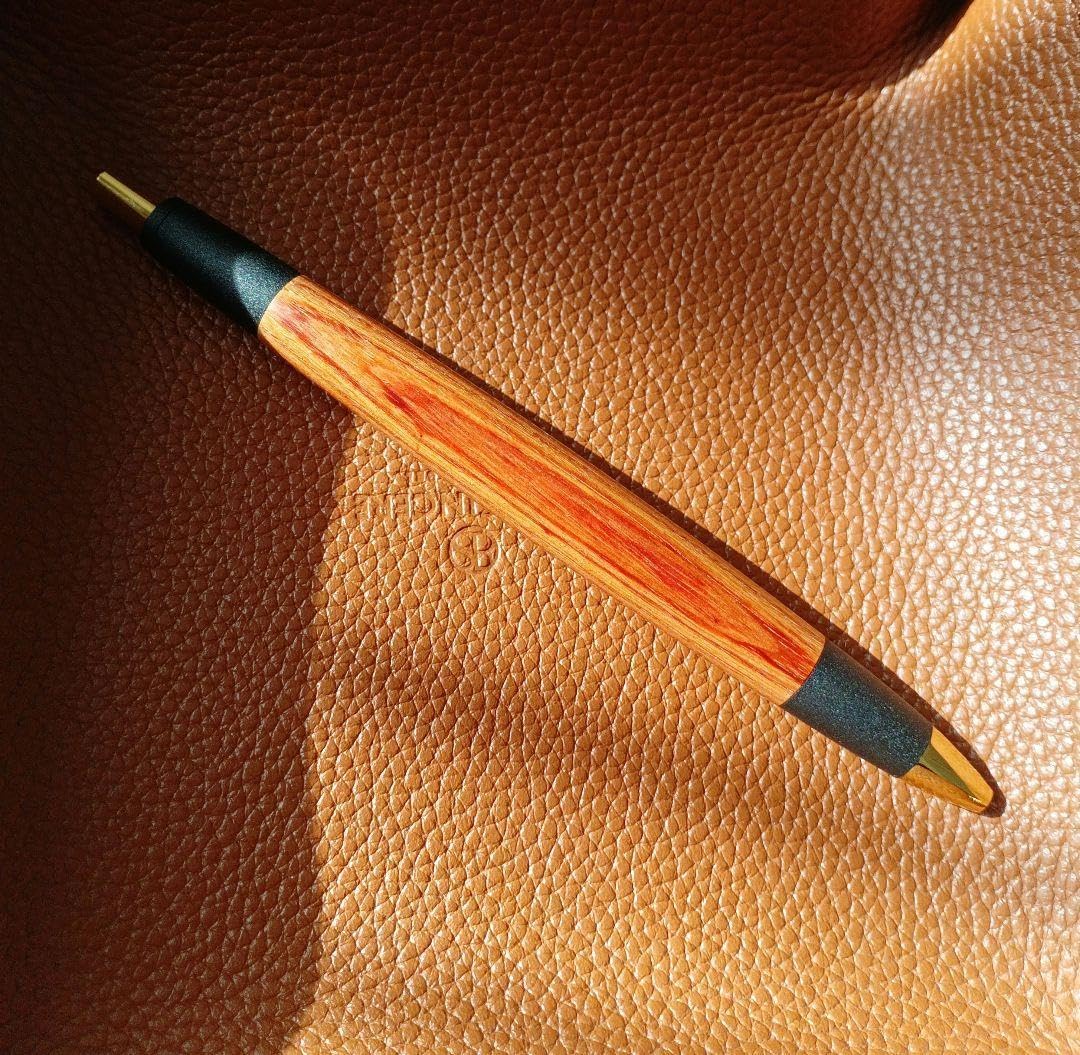 ボナンペン シャープペン 真鍮金具 チューリップウッド