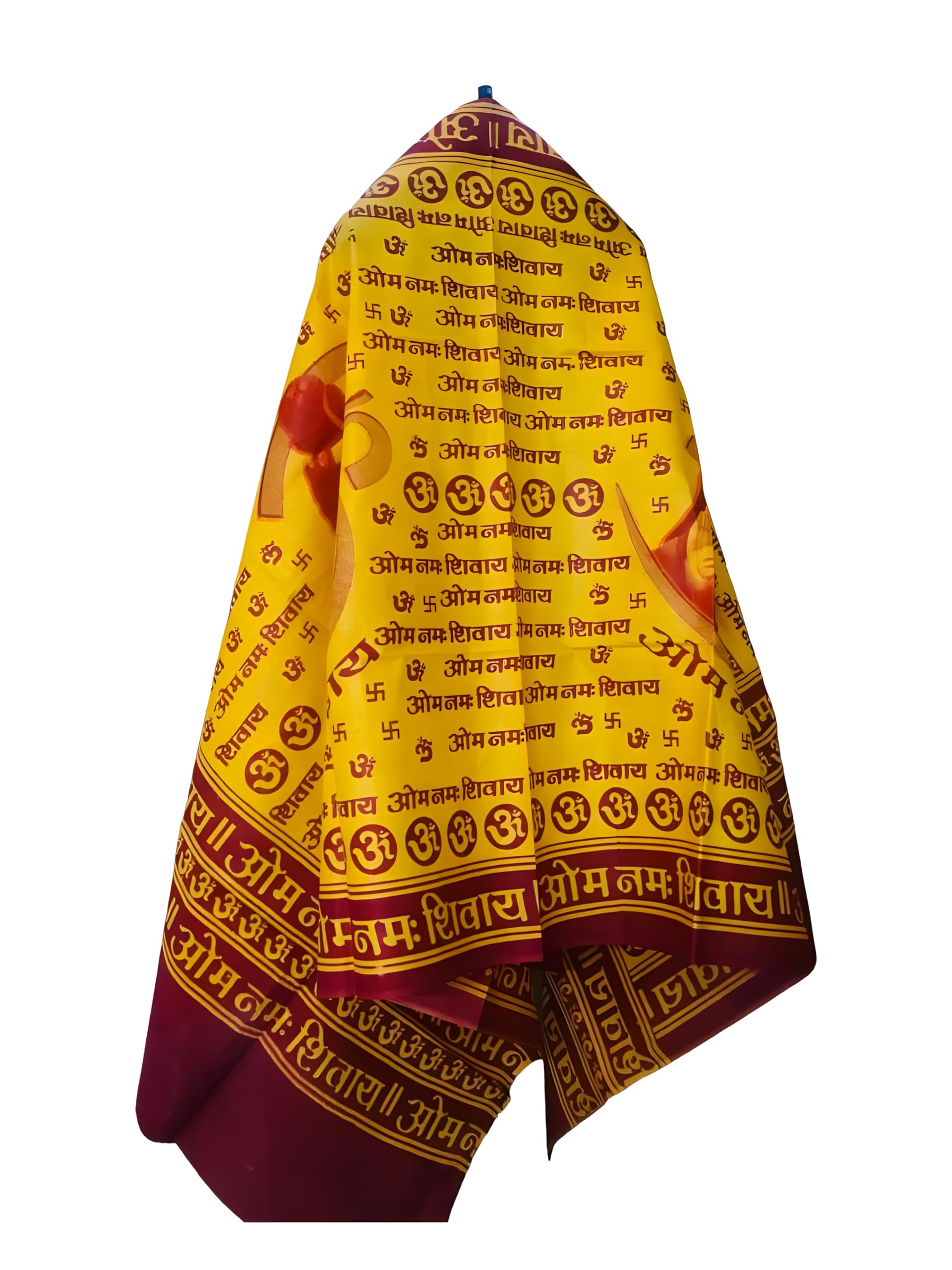 Desi Legacy Om Namah Shivaya Religious Cloth with Lord Shiva Images | Devotional Fabric for Puja, Altar & Home Décor | Sacred Mantra Print | Spiritual Decor & Prayer Accessory-image-30