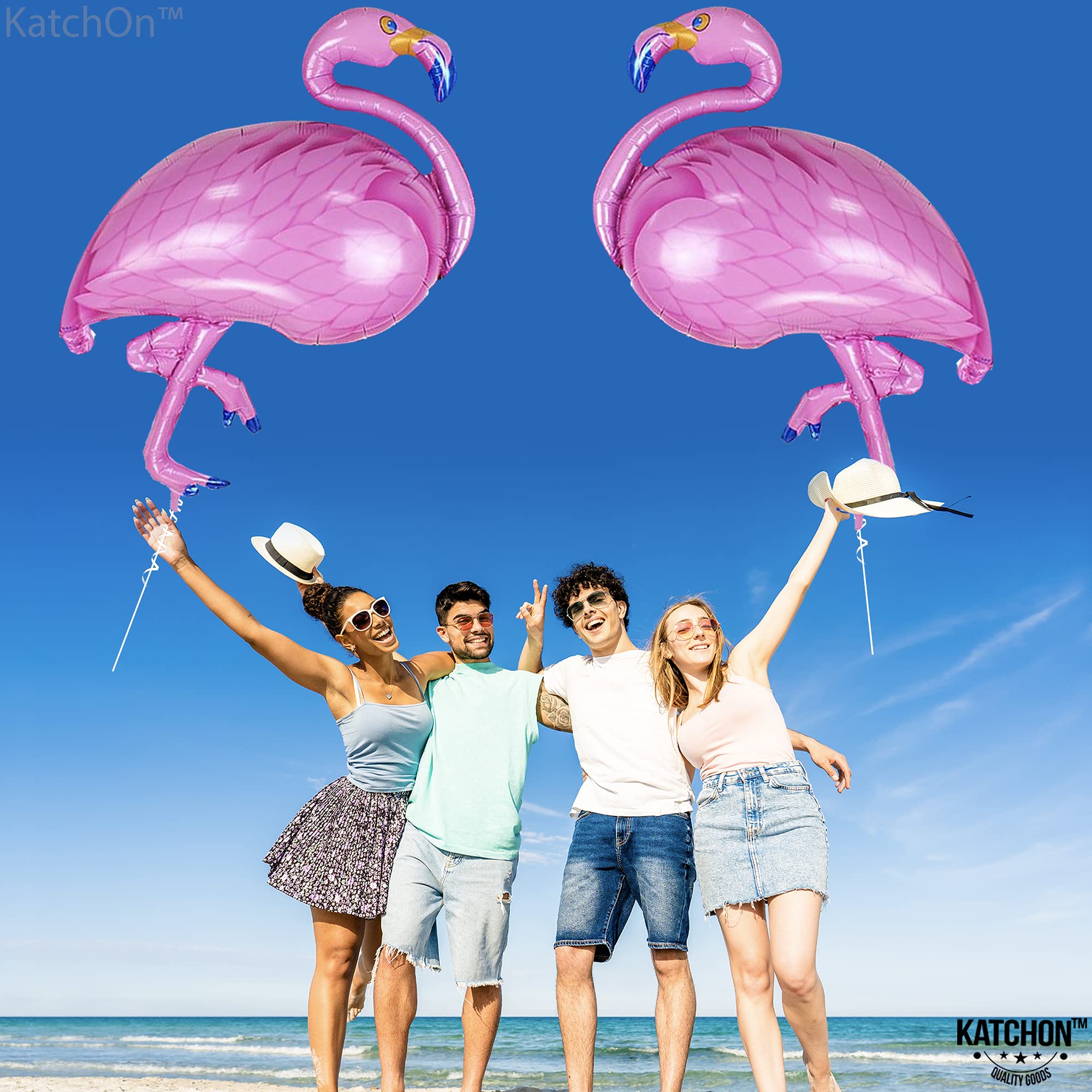 Giant, 2 Pieces Pink Flamingo Balloons - 40 Inch, Flamingo Party