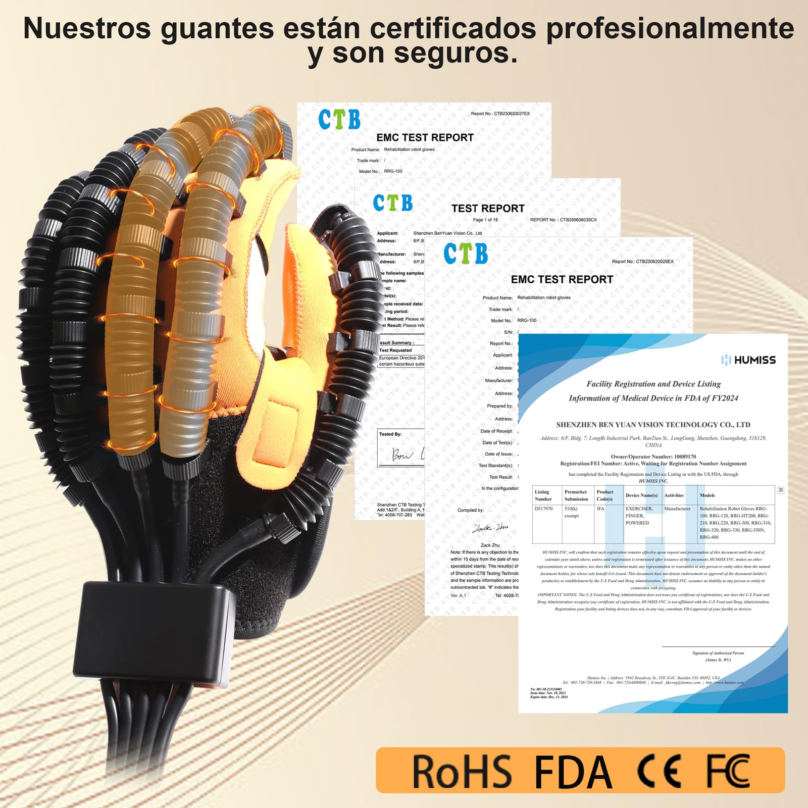 Versión mejorada de guantes robot de rehabilitación de manos para ictus, aparato de rehabilitación de manos para hemipléjicos con parálisis cerebral, guantes de tratamiento de rehabilitación.