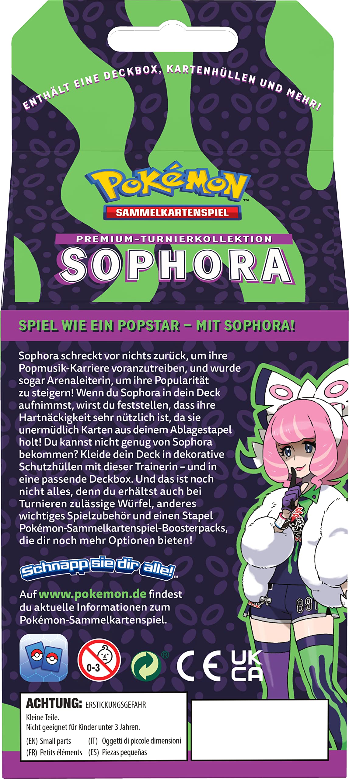 Pokémon-Sammelkartenspiel: Premium-Turnierkollektion Sophora (1 holografische Vollbildkarte, 3 holografische Karten und 7 Boosterpacks)