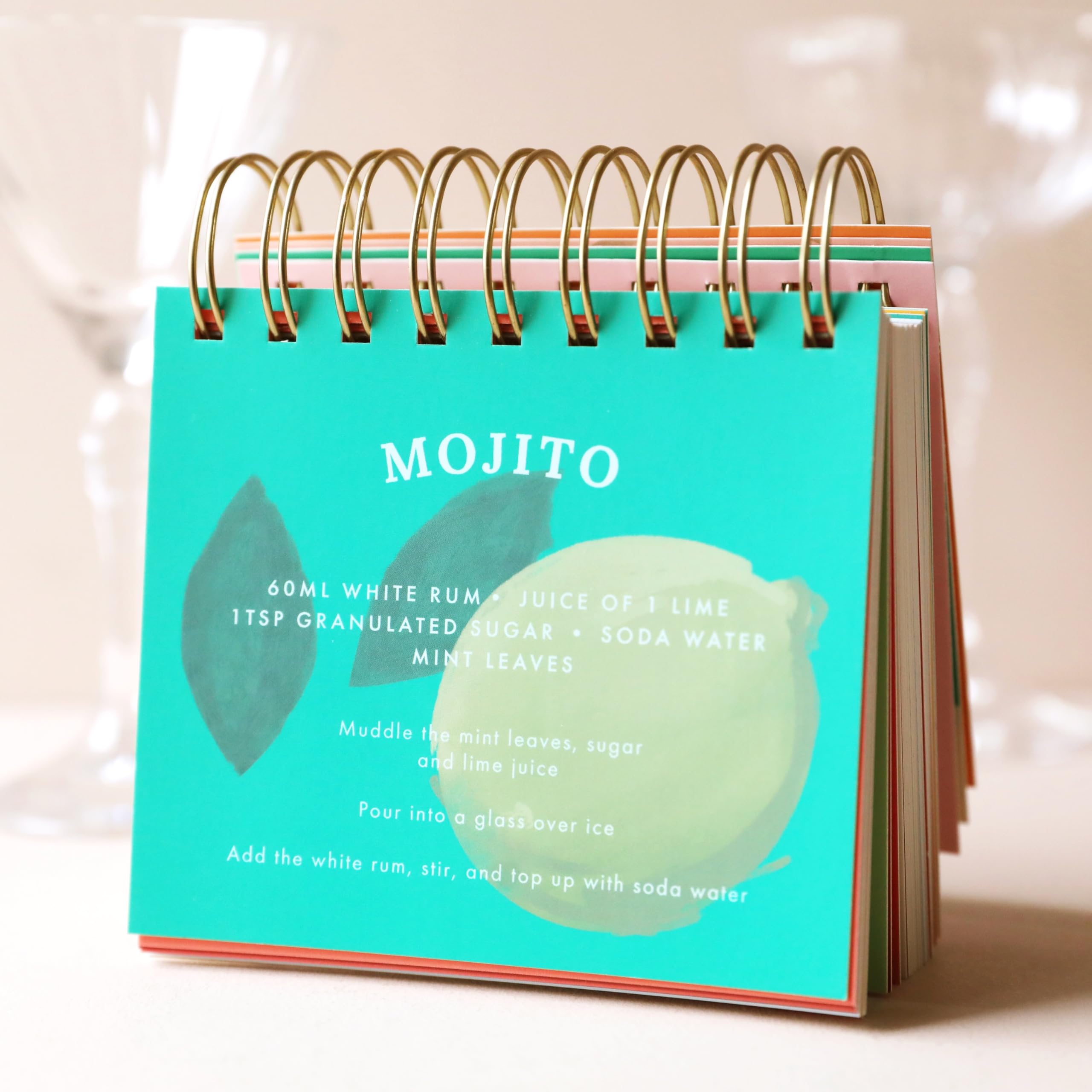 Lisa Angel Cocktail Recipe Flip Book | 52 Weekly Drink Recipes