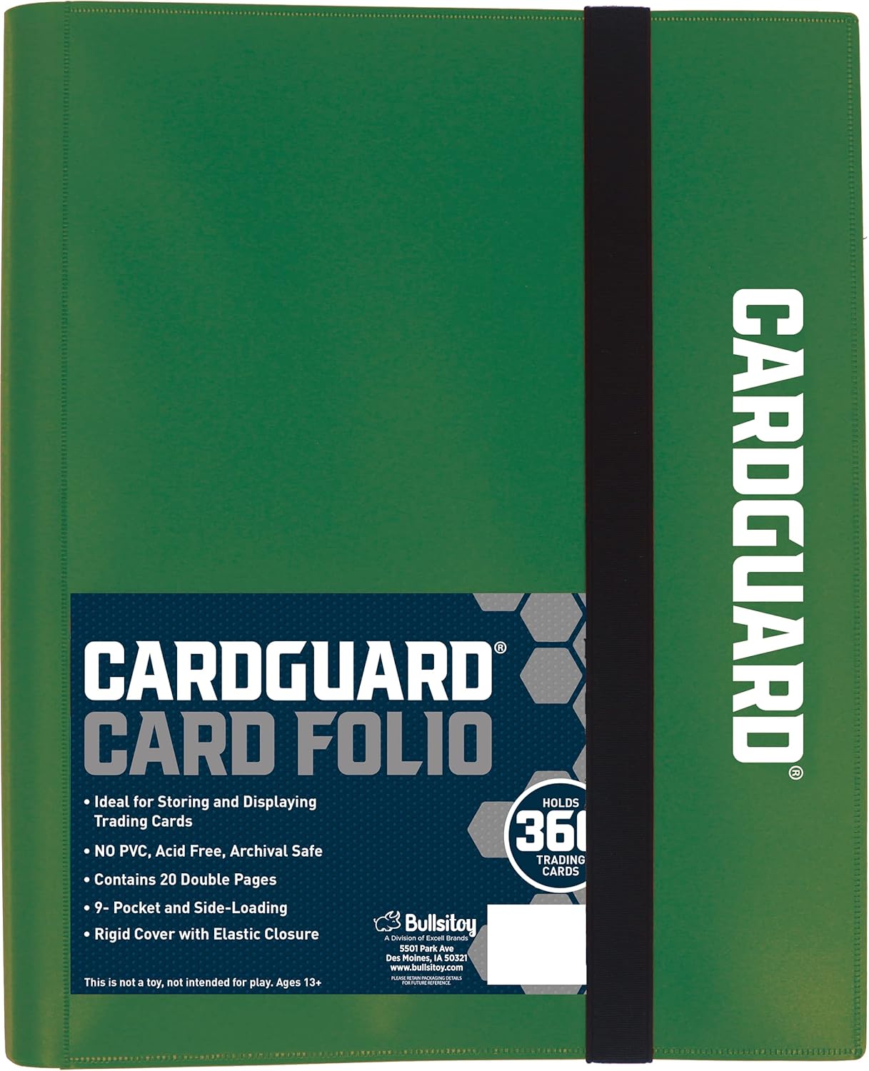 CardGuard Trading Card Pro-Folio, 9-Pocket Side-Loading Pages, Holds 360 Cards, White : Everything Else