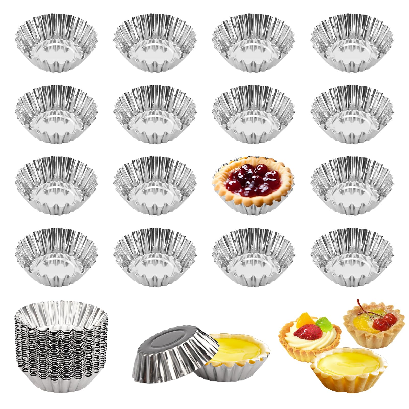 Moule À Mini Muffins Antiadhésif En Silicone Platine, Moule À Cupcake