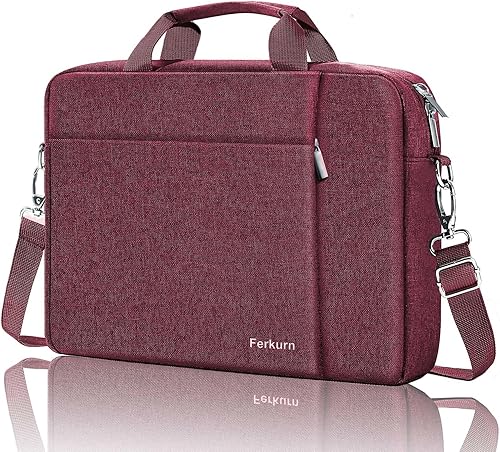 Ferkurn Bolsa de computadora portátil para mujeres y hombres, bolsa de computadora para HP Envy Pavilion OmenLG GramMSIDell Inspiron XPSLenovo