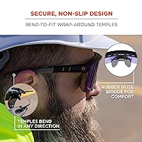 Vista 4 de Ergodyne Skullerz AEGIR - Lentes de sol de seguridad, lentes espejados, ANSI z87.1