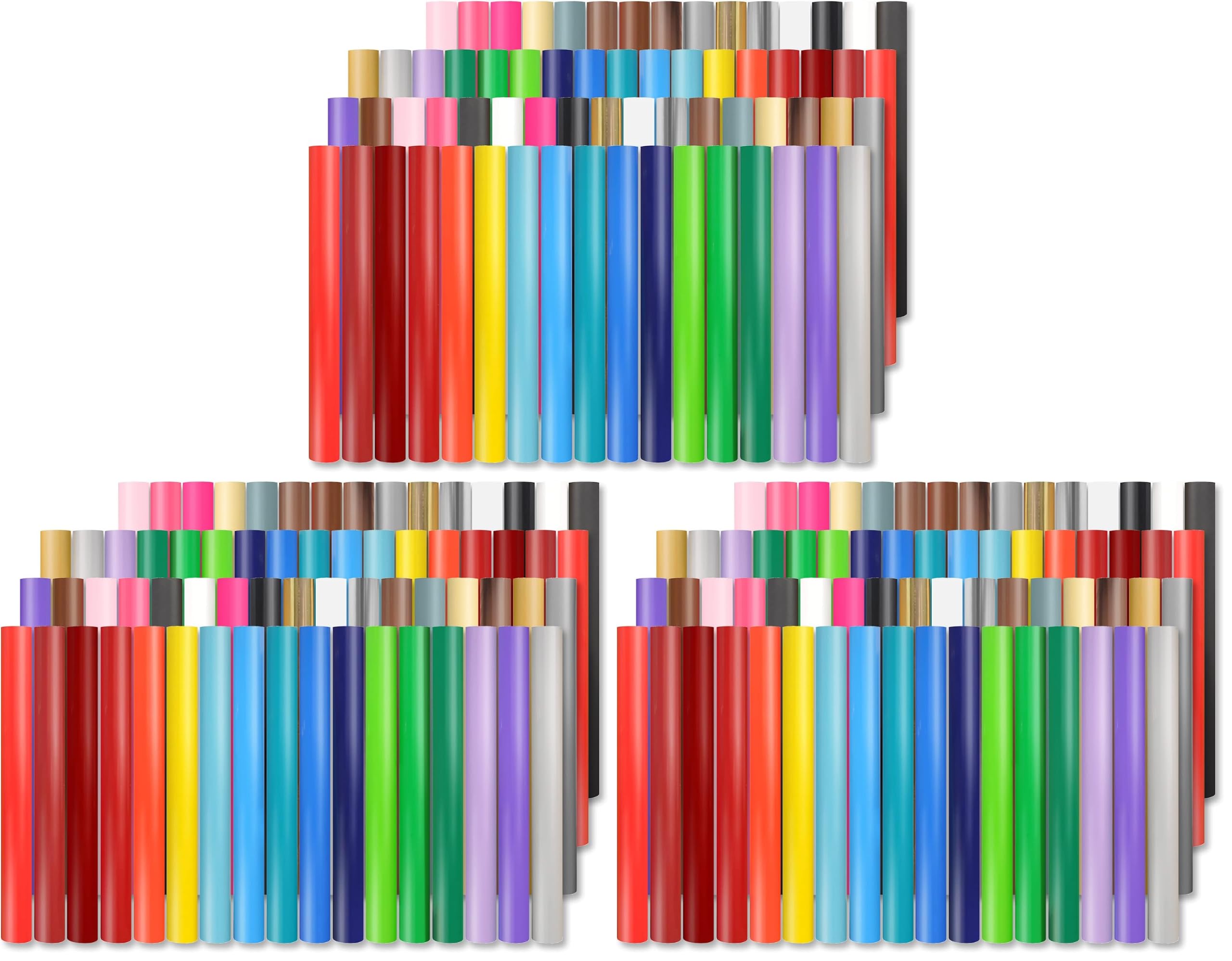 Lya Vinyl 195 Pack Permanent Vinyl, Self Adhesive Vinyl Sheets for Cutting Machine, Permanent Outdoor Sheets for Party Decoration, Sticker, DIY Mug, Car Decal