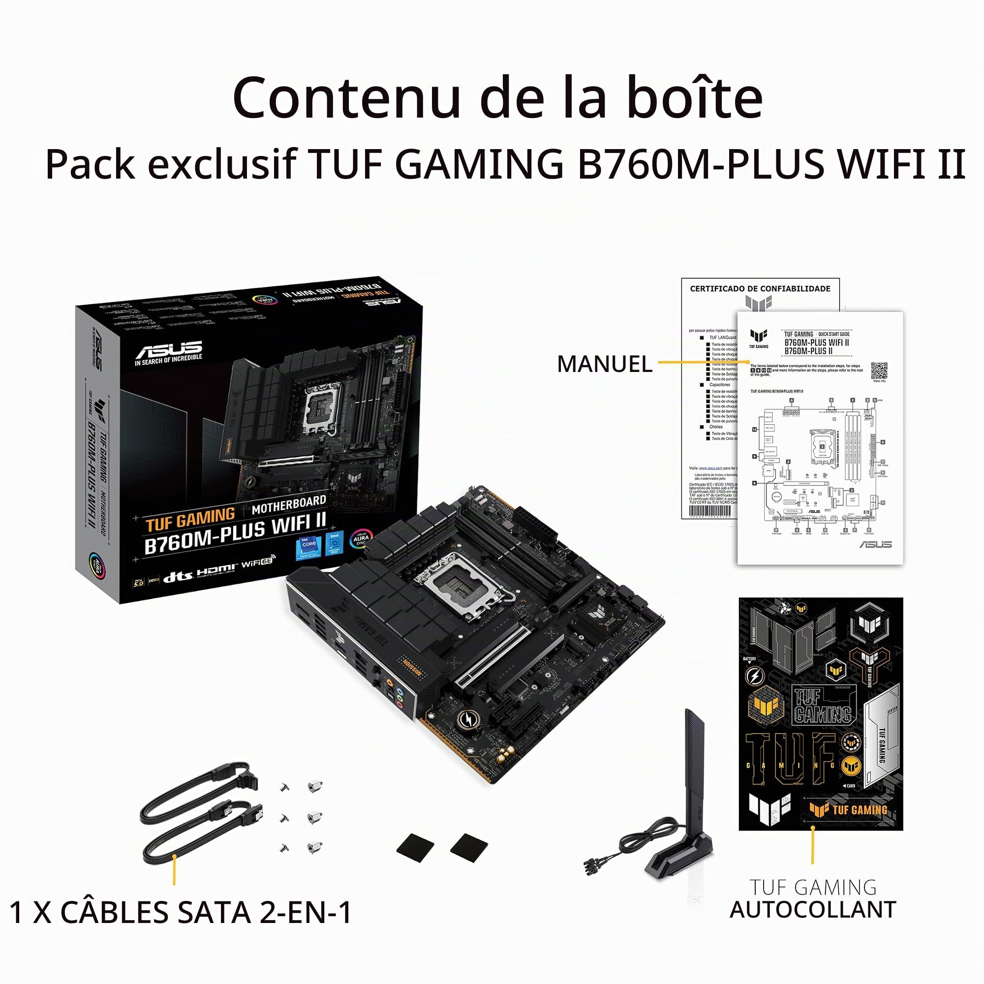 ASUS TUF Gaming B760M-PLUS WiFi II (Socket 1700/B760/DDR5/S-ATA 6Gb/s/Micro ATX)