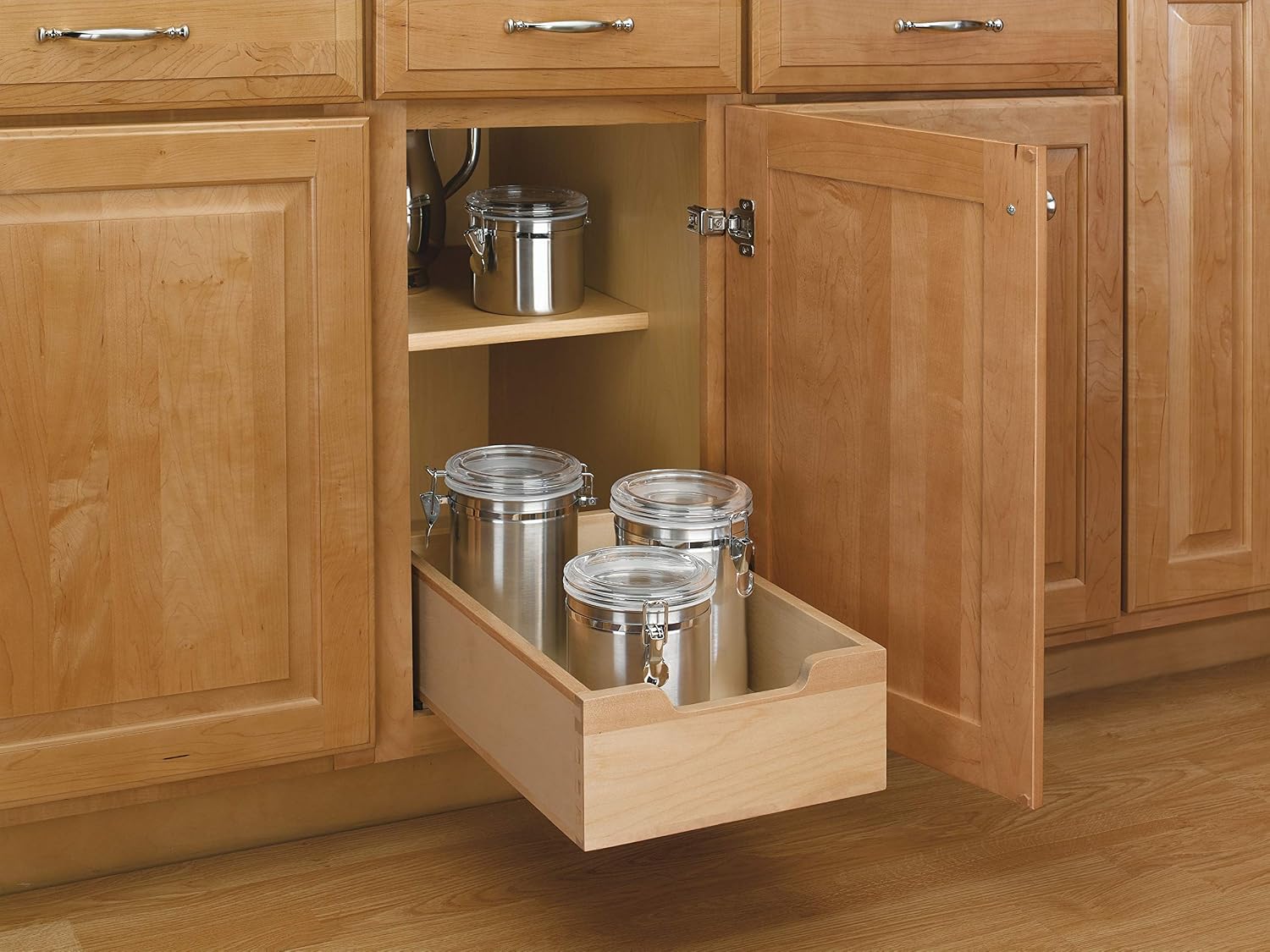Rev-A-Shelf - 4WDB-12 - Small Wood Base Cabinet Pull-Out Drawer