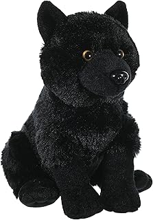 Wild Republic Wolf Plush, Stuffed Animal, Plush Toy, Kids Gifts, Black, 12"