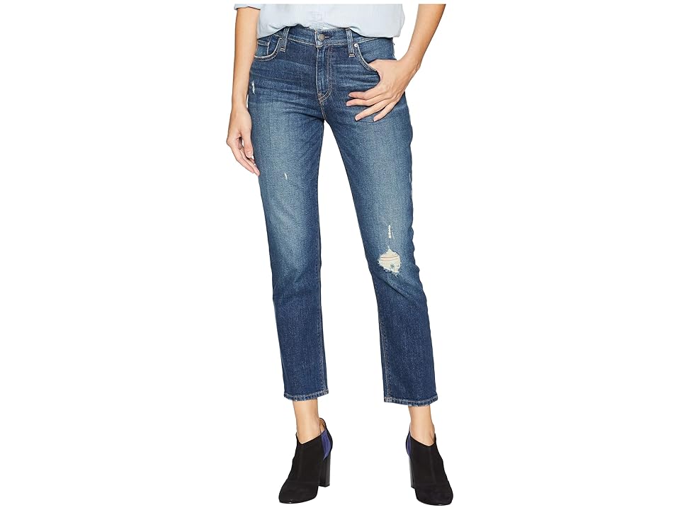 

Hudson Jeans Jessi Relaxed Cropped Boyfriend in Metro (Metro) Women's Jeans, Navy