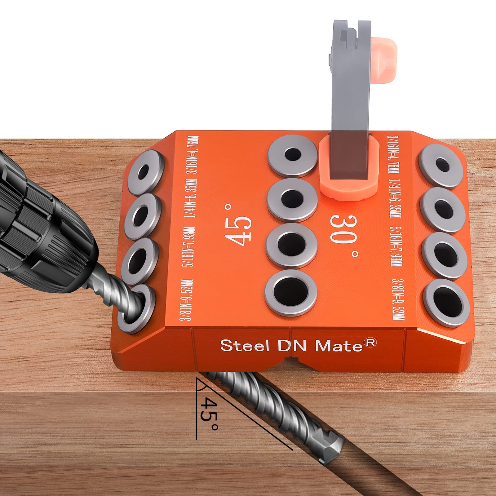 Buy Steel DN Mate 45 30 90 Degree Angle 4 Sizes Drill Jig For Angled