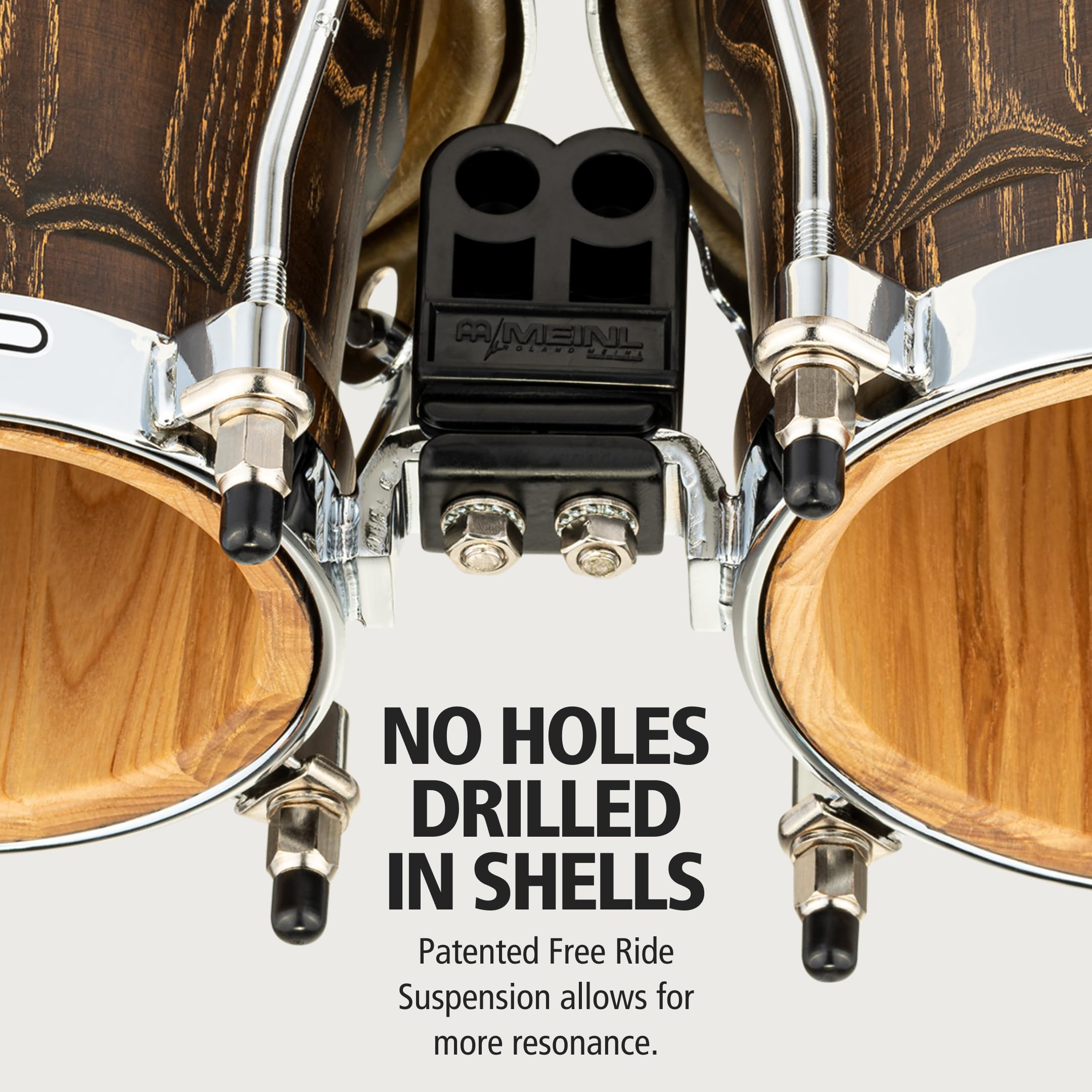 Meinl Percussion WB400VBR-M 7 8.5-Inch Woodcraft Bongos, Vintage Brown - Image 5