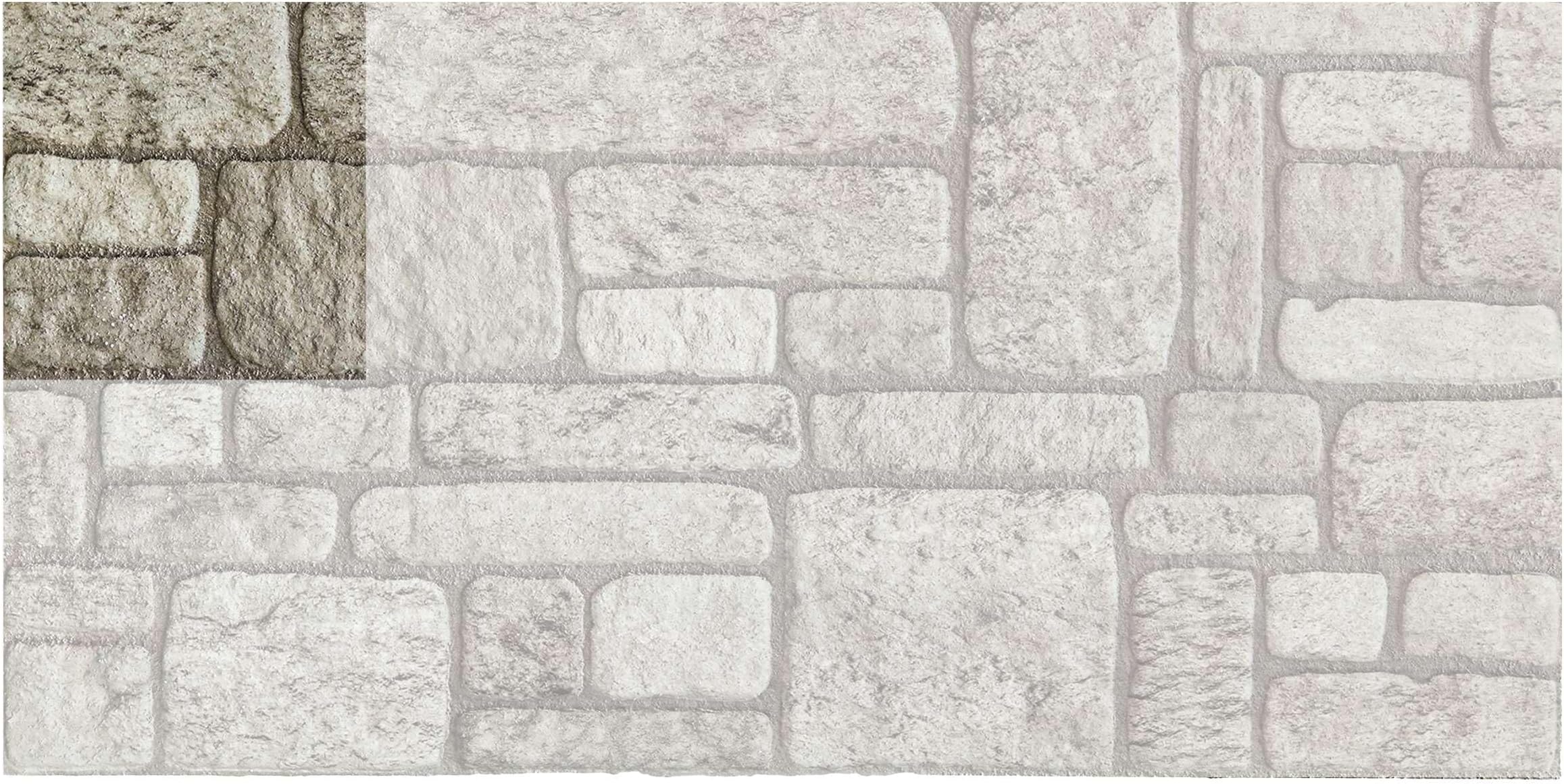 3D Brick Effect Wall Panels - Cladding, Stone Look, Styrofoam Panels for Living Room, Kitchen, Bathroom, Balcony, Bedroom, Back of Counter, and Teras | Backyard (10" x 10" Sample)