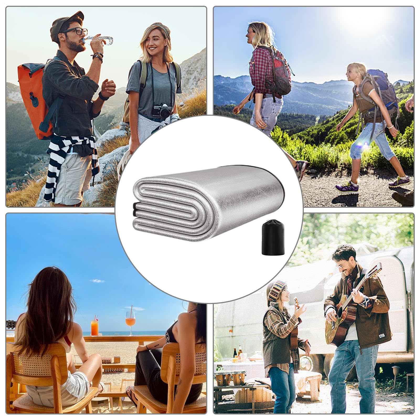 Esterillas de camping para dormir, esterilla de camping de papel de