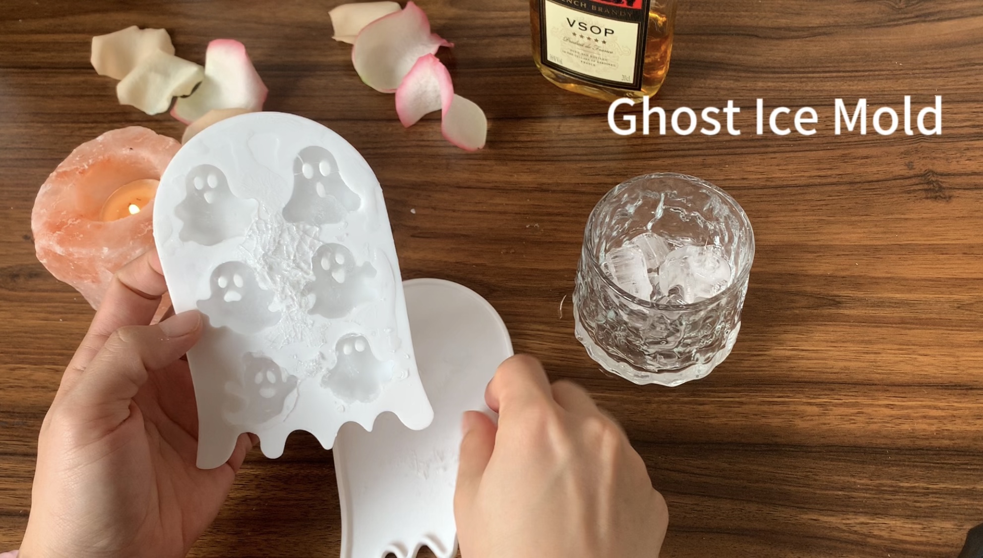 Molde para cubitos de hielo forma fantasma Halloween miniatura 7